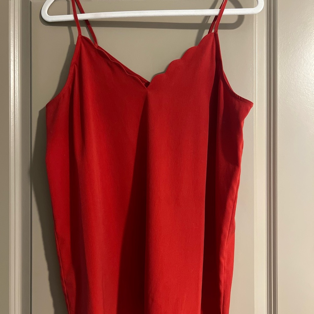 Ro & De Vibrant Red Camisole